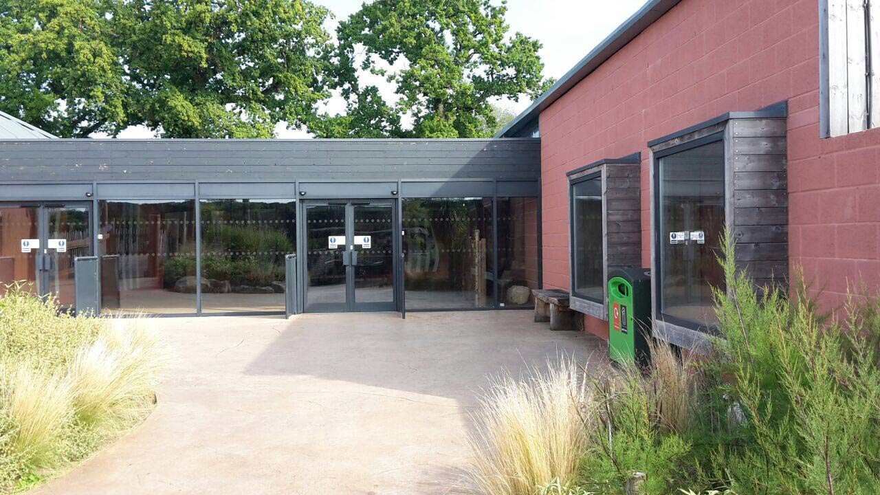 Marwell Zoo Visitor Center Doors