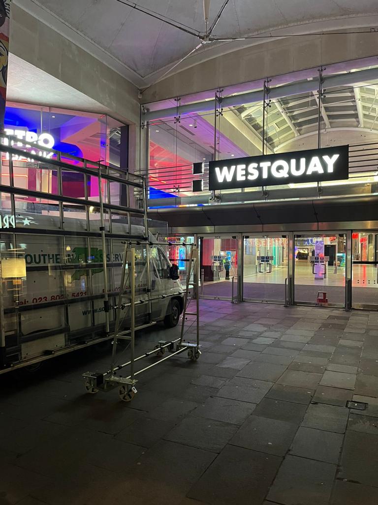 Bespoke Aluminium Shopfront With Large Glass Panels